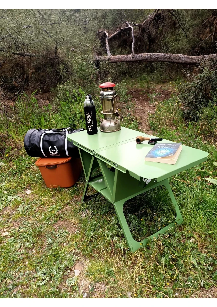 Katlanır Metal Kamp Masası